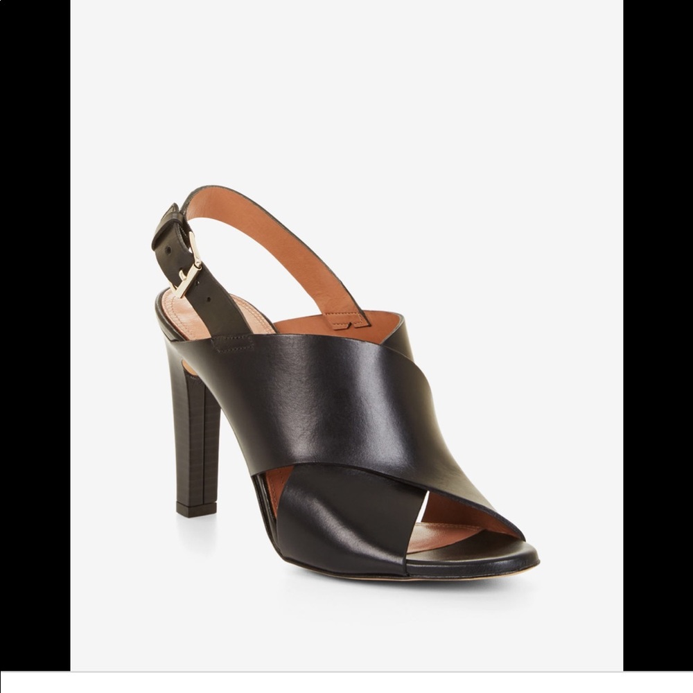 BCBG Pascal Crisscross Leather Sandals